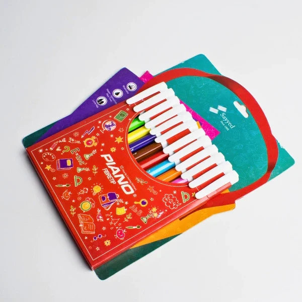 Piano Tempo Fibertip Pen – Pack of 12